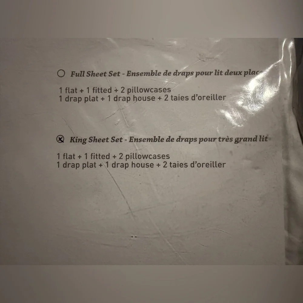 NIP Elias Made‎ In Portugal White 100% Cotton Sateen KING Sheet Set
